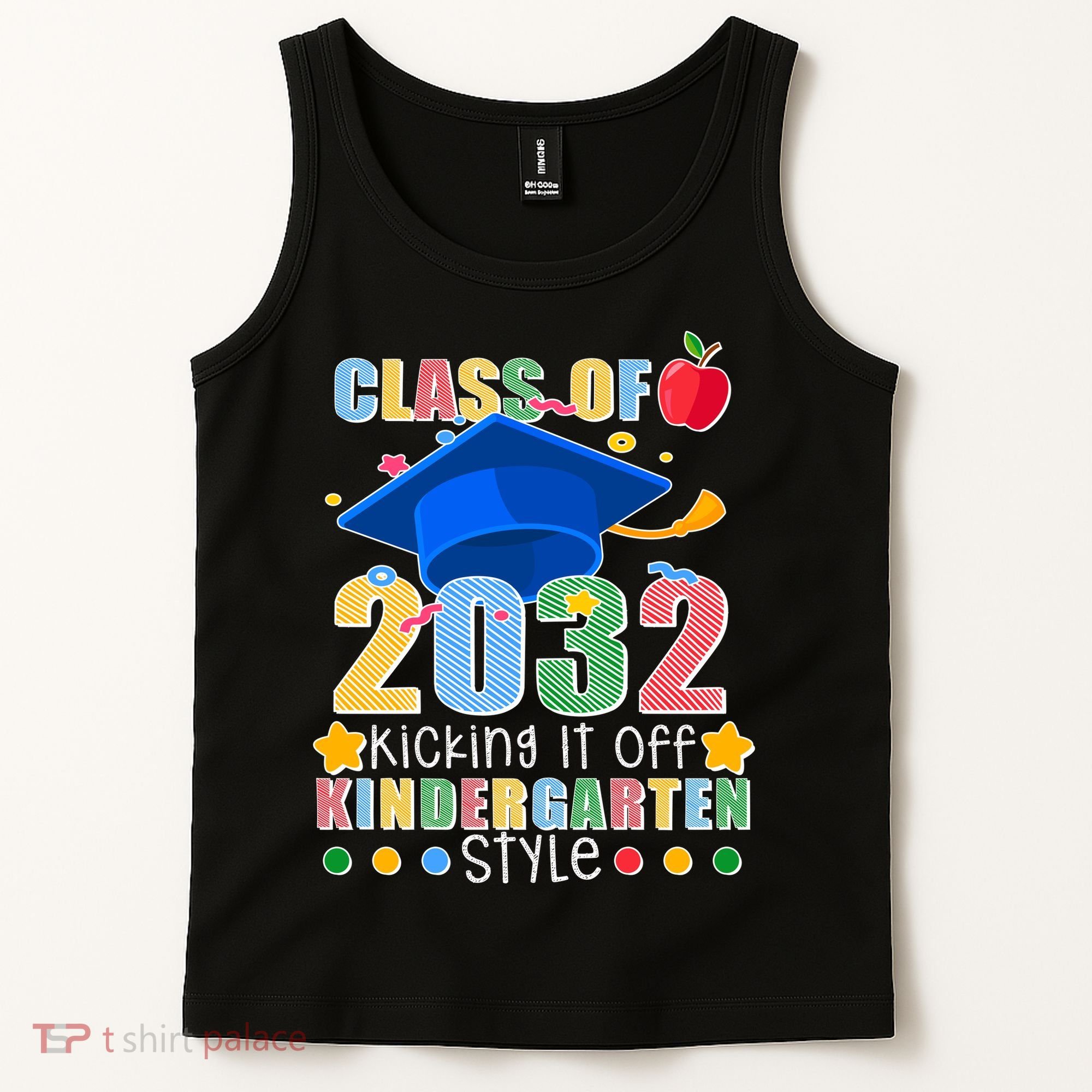 Class of 2032 Kicking off Kindergarten Tank Top