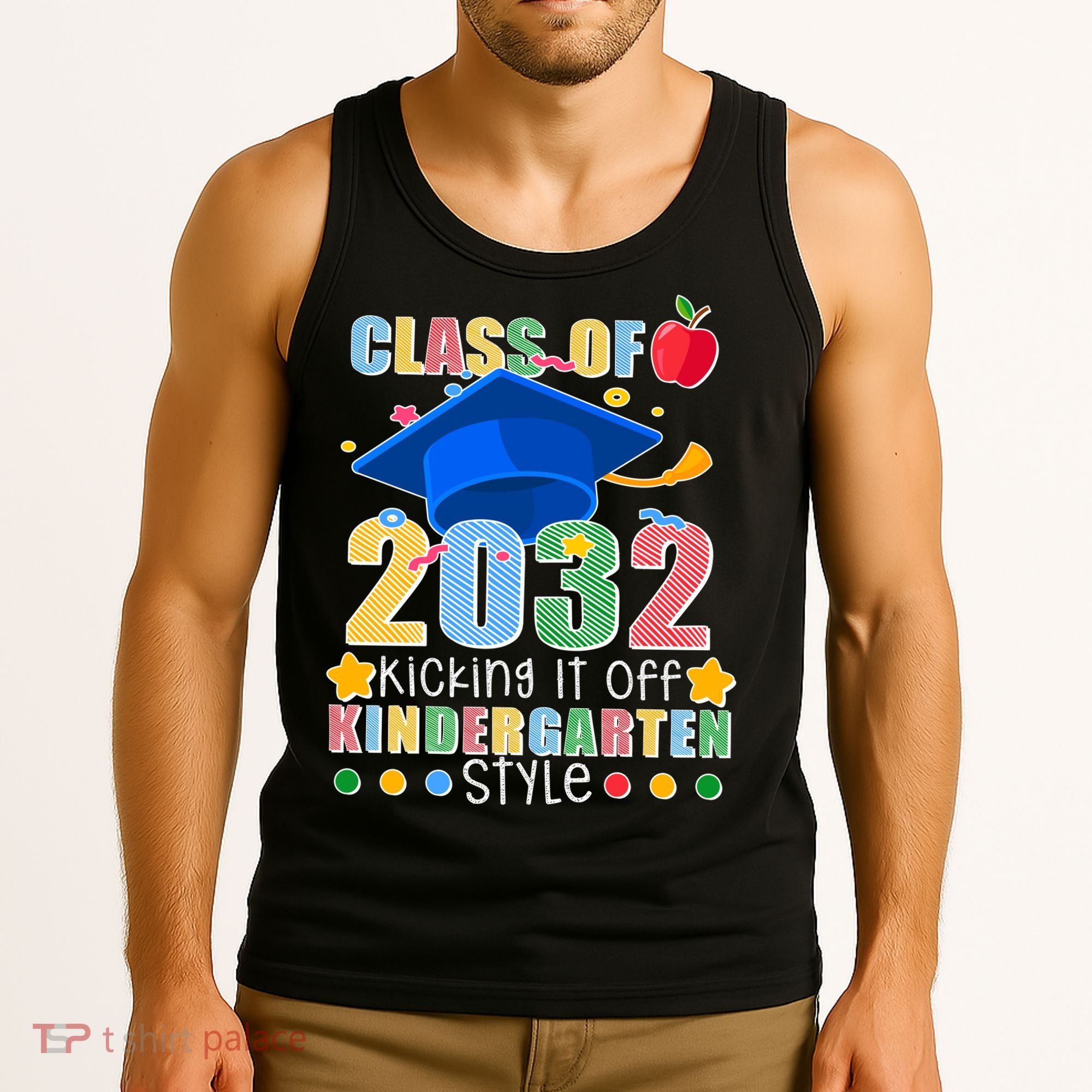 Class of 2032 Kicking off Kindergarten Tank Top