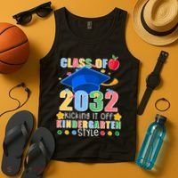 Class of 2032 Kicking off Kindergarten Tank Top thumb 4
