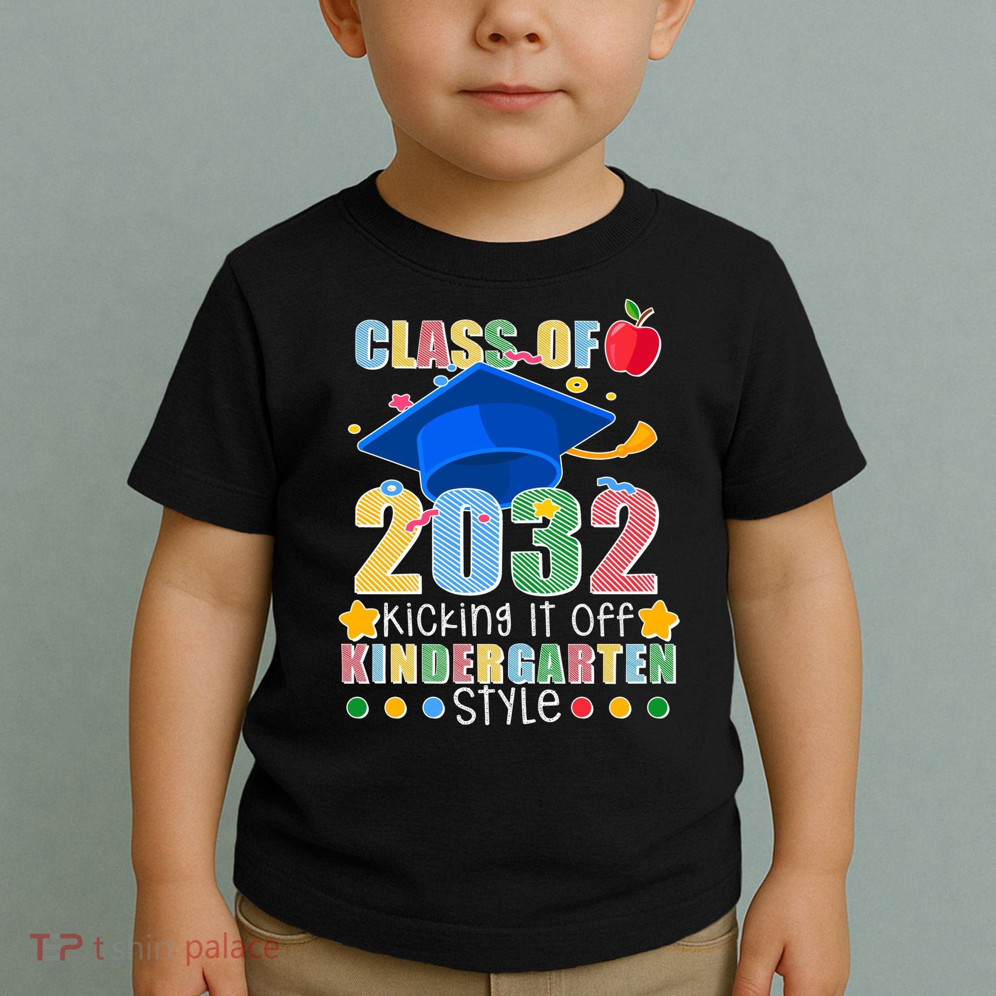 Class of 2032 Kicking off Kindergarten Toddler T-Shirt