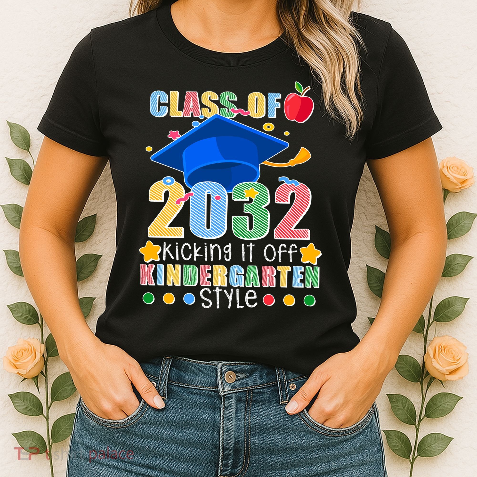 Class of 2032 Kicking off Kindergarten Women's T-Shirt