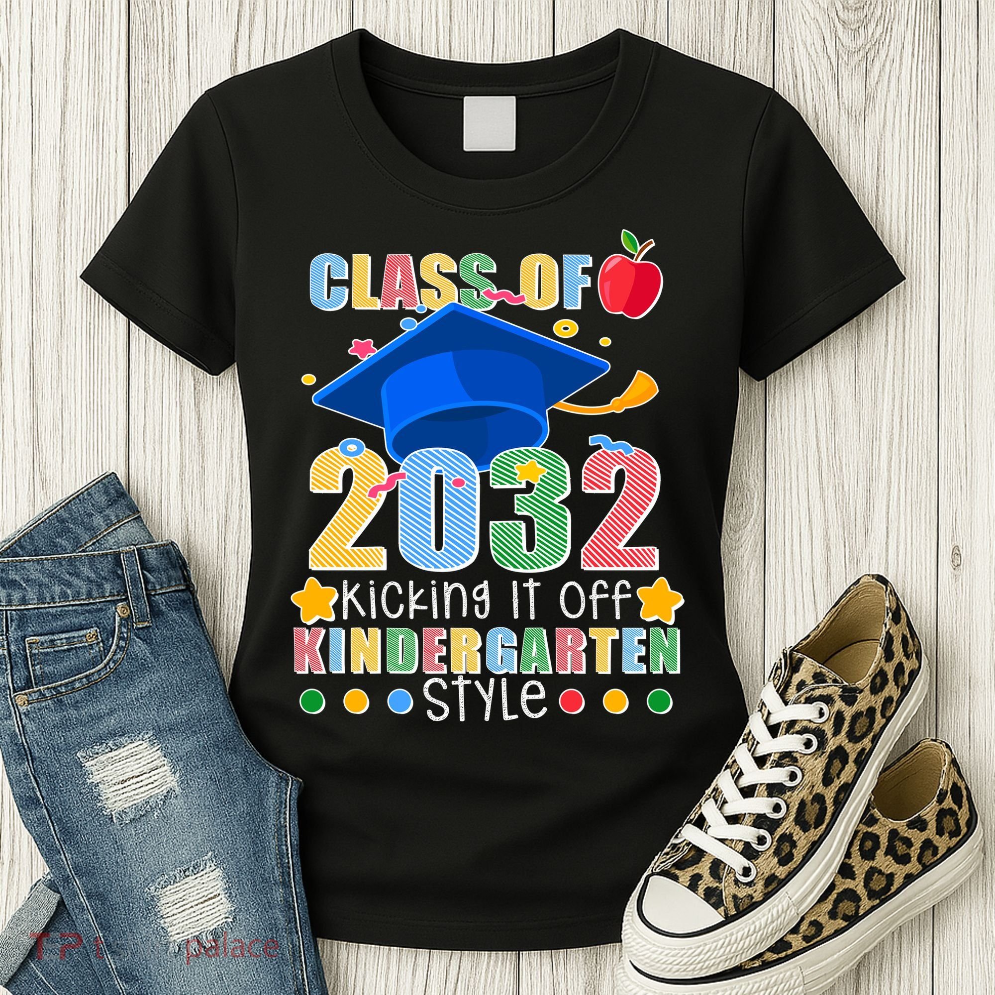 Class of 2032 Kicking off Kindergarten Women's T-Shirt