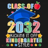Class of 2032 Kicking off Kindergarten Women's T-Shirt thumb 6