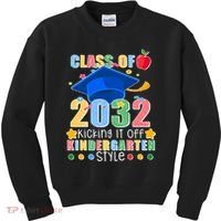 Class of 2032 Kicking off Kindergarten Kids Sweatshirt thumb 0