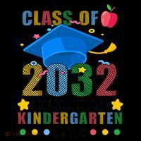 Class of 2032 Kicking off Kindergarten Kids Colorblock Raglan Jersey thumb 2