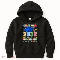 Class of 2032 Kicking off Kindergarten Kids Hoodie thumb 0