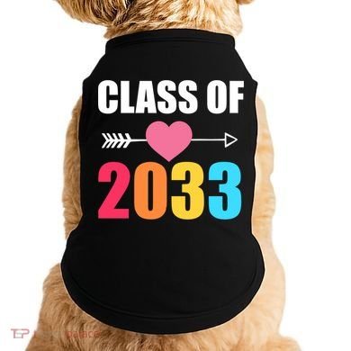 Class of 2033 School Kindergarten Colorful Doggie Tank