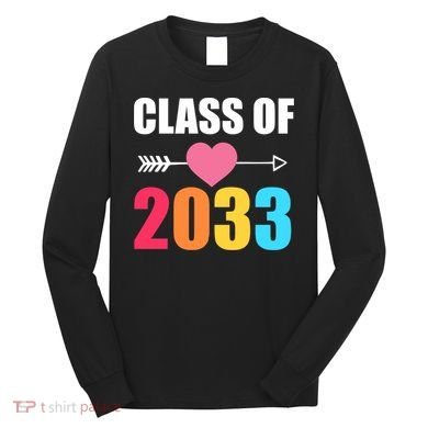 Class of 2033 School Kindergarten Colorful Long Sleeve Shirt