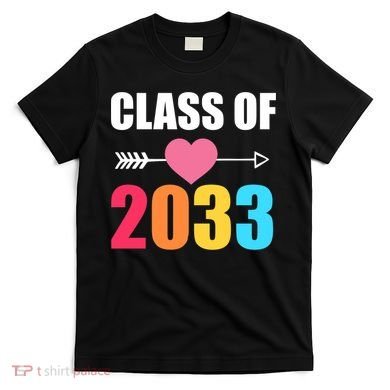 Class of 2033 School Kindergarten Colorful T-Shirt