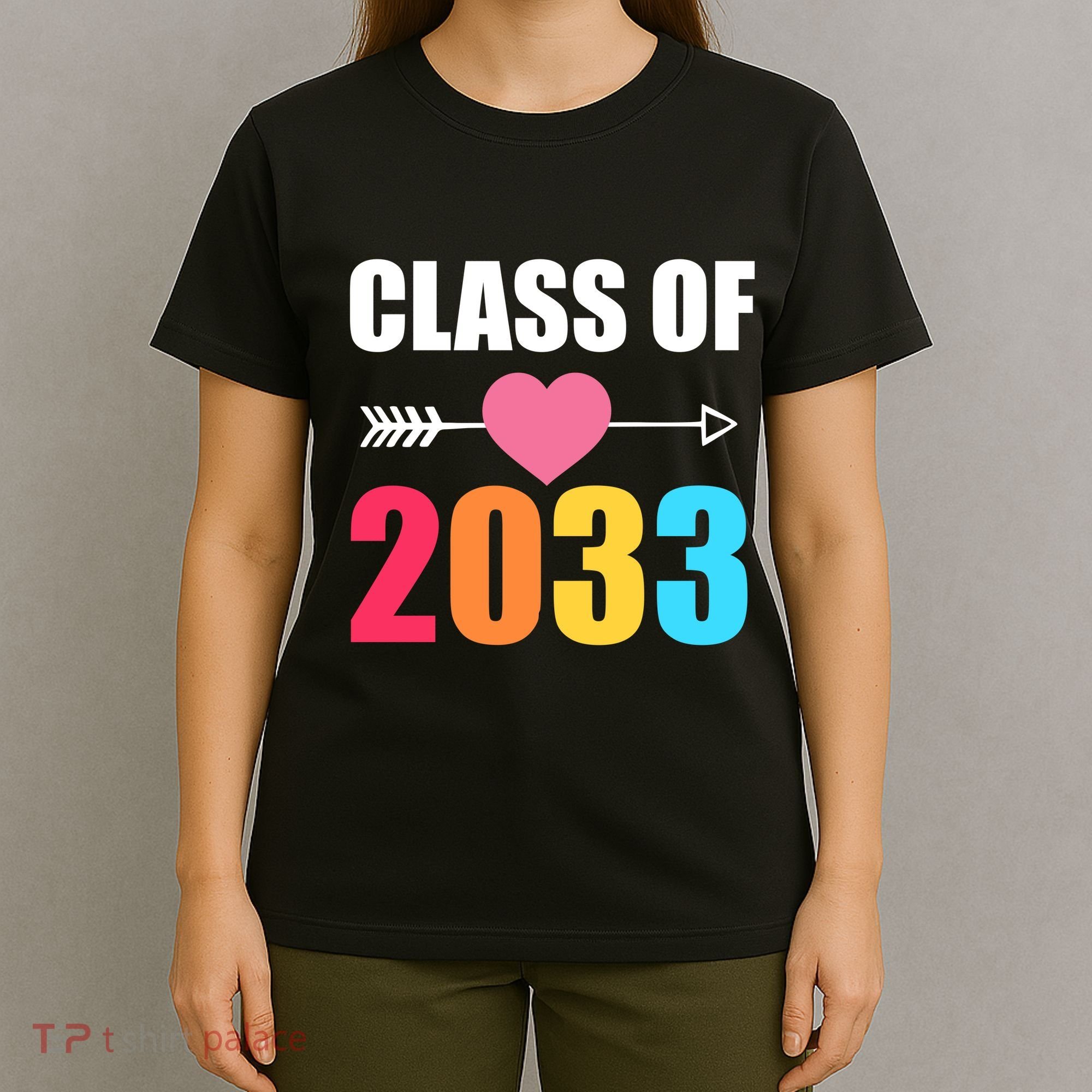 Class of 2033 School Kindergarten Colorful T-Shirt