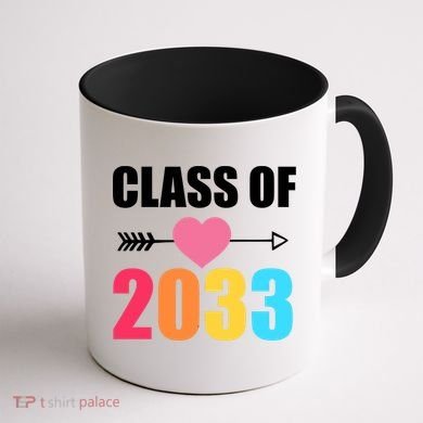 Class of 2033 School Kindergarten Colorful Coffee Mug back