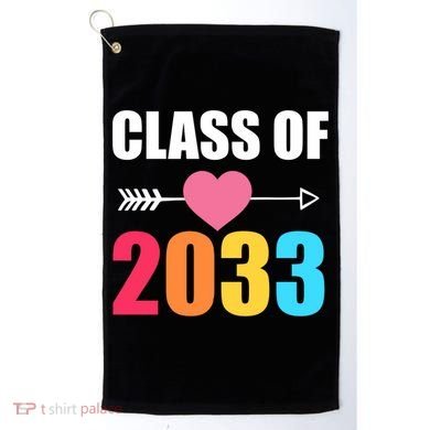 Class of 2033 School Kindergarten Colorful Golf Towel