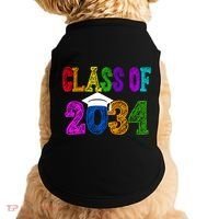 Class Of 2034 Graduation First Day Of School Doggie Tank thumb 0