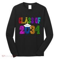 Class Of 2034 Graduation First Day Of School Long Sleeve Shirt thumb 0