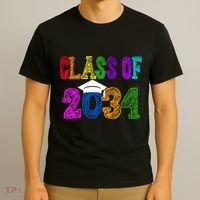 Class Of 2034 Graduation First Day Of School T-Shirt thumb 3