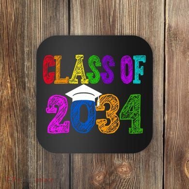 Class Of 2034 Graduation First Day Of School Coaster