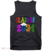 Class Of 2034 Graduation First Day Of School Tank Top thumb 0