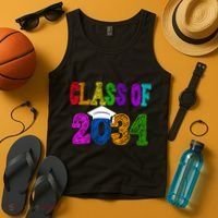 Class Of 2034 Graduation First Day Of School Tank Top thumb 4