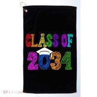 Class Of 2034 Graduation First Day Of School Golf Towel thumb 0