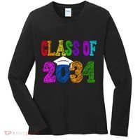 Class Of 2034 Graduation First Day Of School Women's Long Sleeve Shirt thumb 0