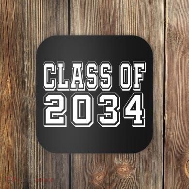 Class Of 2034 Grow With Me Coaster