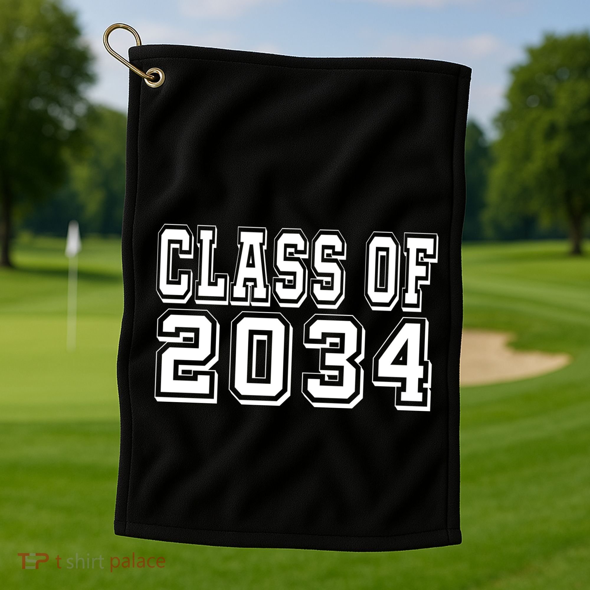 Class Of 2034 Grow With Me Golf Towel