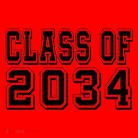 Class Of 2034 Grow With Me Santa Hat thumb 1