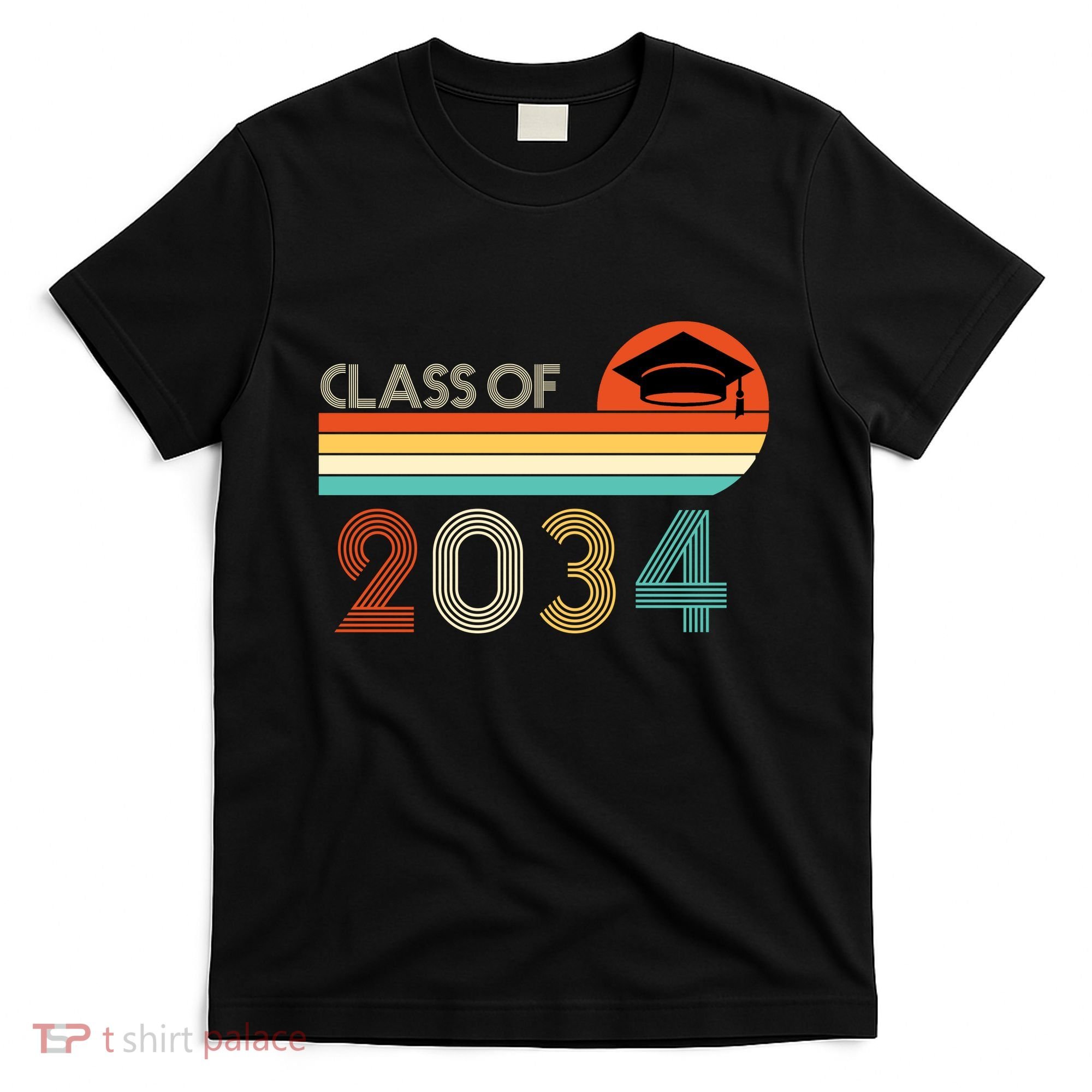 Class Of 2034 Grow With Me Pre-K Graduate Vintage T-Shirt