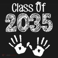 Class of 2035 Grow With Me Handprint Pre-K Women's Hoodie thumb 2