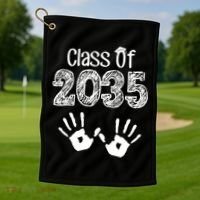 Class of 2035 Grow With Me Handprint Pre-K Golf Towel thumb 1