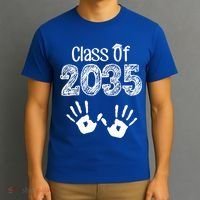 Class of 2035 Grow With Me Handprint Pre-K T-Shirt thumb 3