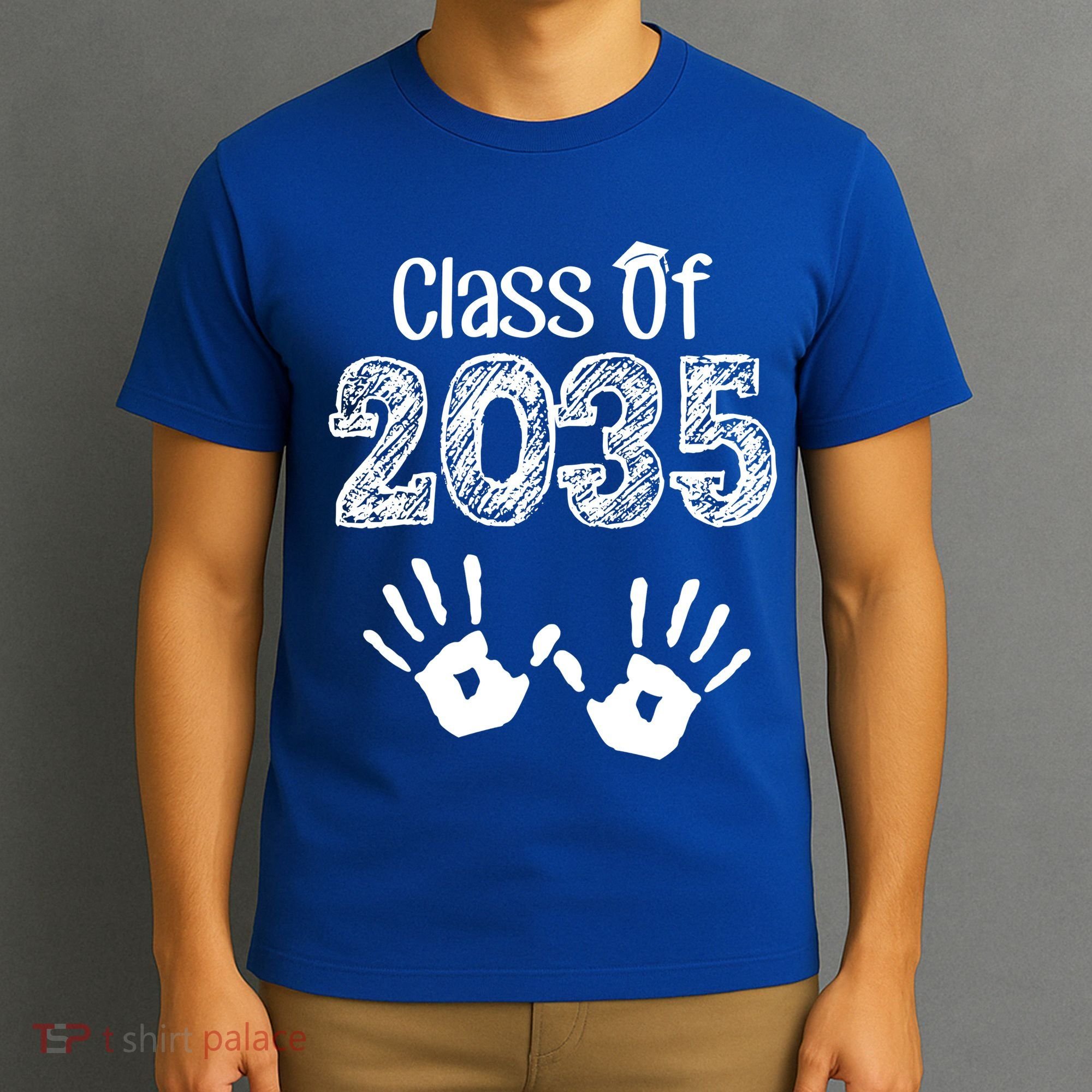 Class of 2035 Grow With Me Handprint Pre-K T-Shirt