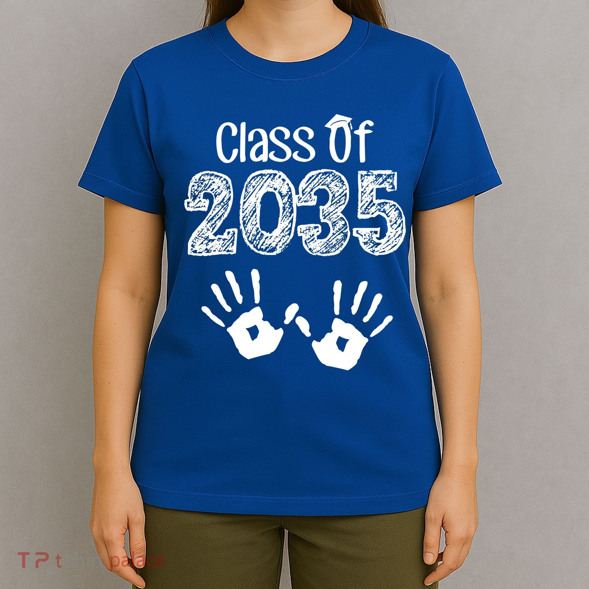 Class of 2035 Grow With Me Handprint Pre-K T-Shirt