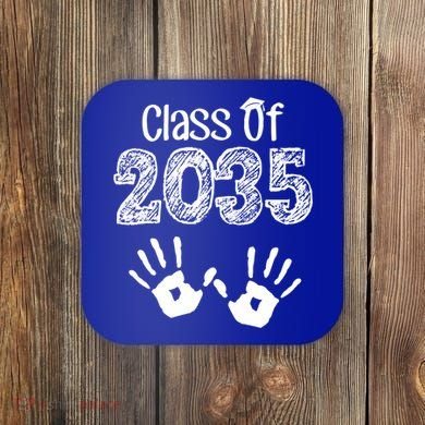 Class of 2035 Grow With Me Handprint Pre-K Coaster