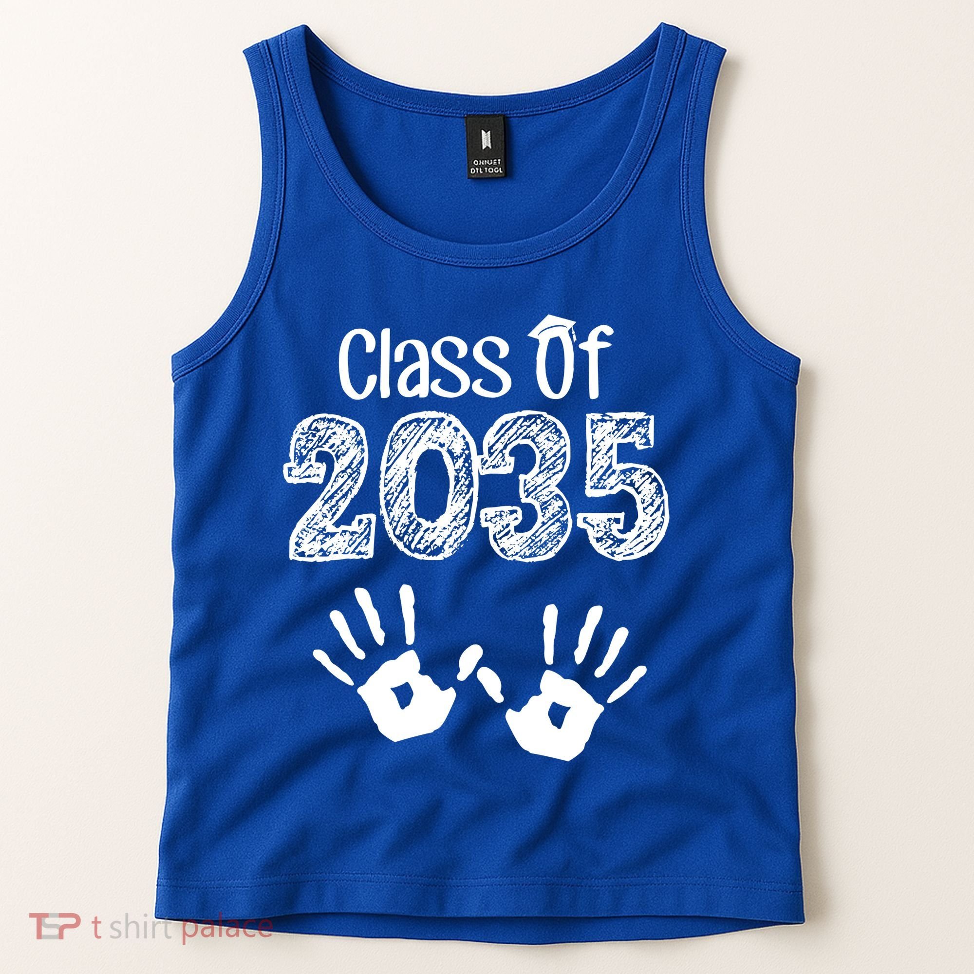 Class of 2035 Grow With Me Handprint Pre-K Tank Top