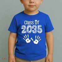 Class of 2035 Grow With Me Handprint Pre-K Toddler T-Shirt thumb 2