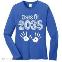 Class of 2035 Grow With Me Handprint Pre-K Women's Long Sleeve Shirt thumb 0