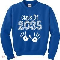 Class of 2035 Grow With Me Handprint Pre-K Kids Sweatshirt thumb 0