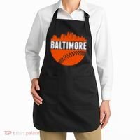 Classic Baltimore Skyline Baseball  Apron thumb 2