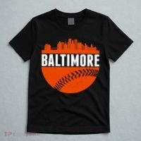 Classic Baltimore Skyline Baseball  T-Shirt thumb 5