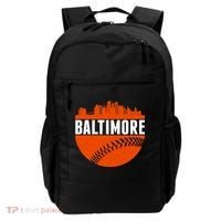 Classic Baltimore Skyline Baseball  Backpack thumb 0