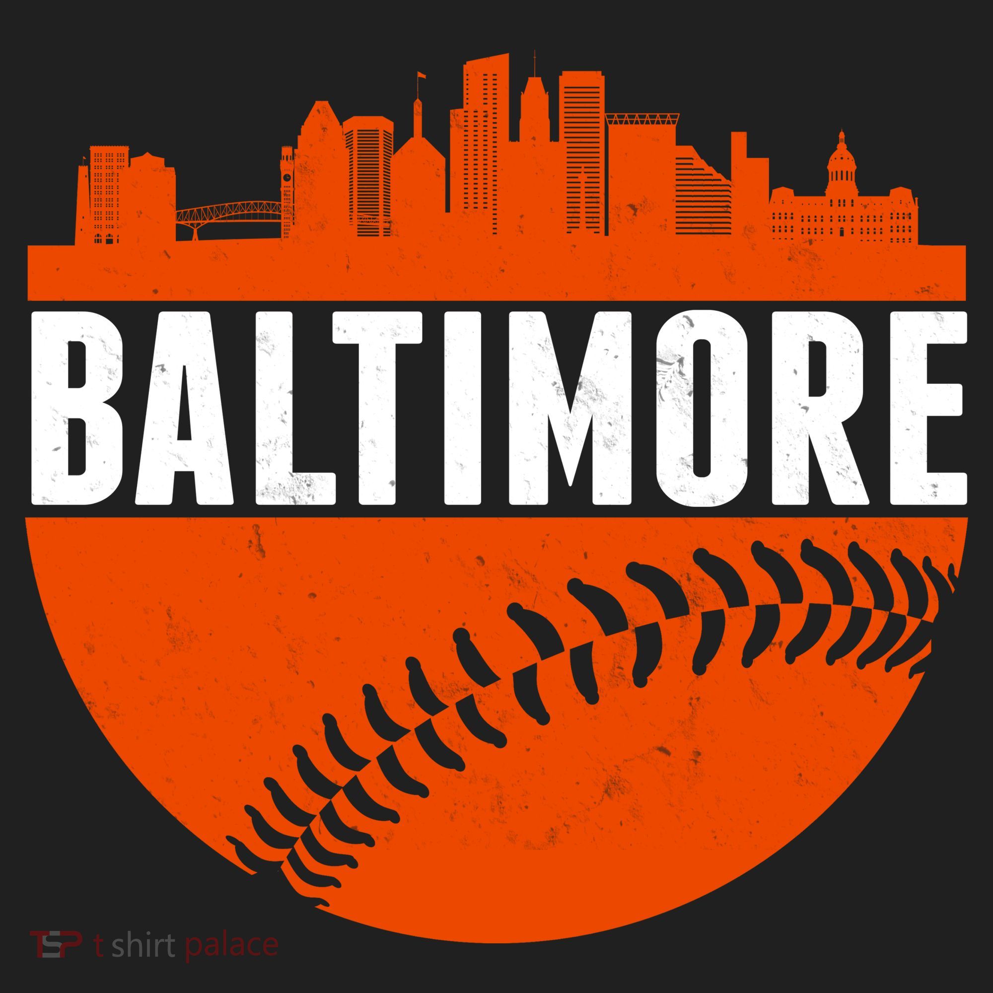 Classic Baltimore Skyline Baseball  Beanie