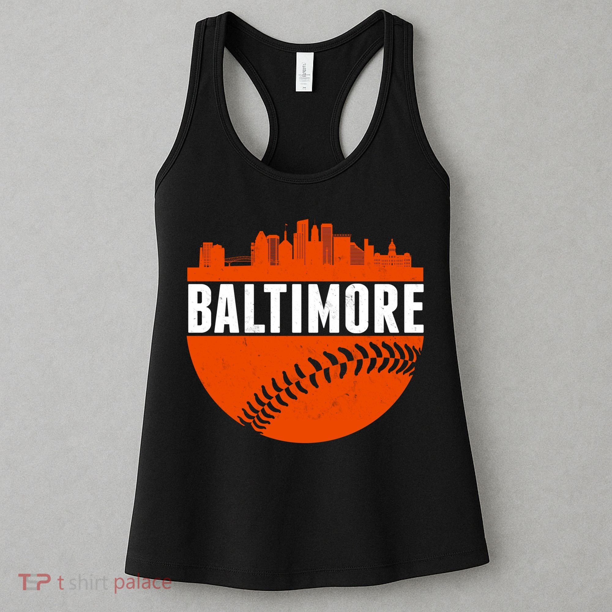 Classic Baltimore Skyline Baseball  Women's Tank Top