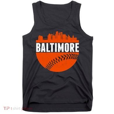 Classic Baltimore Skyline Baseball  Tank Top