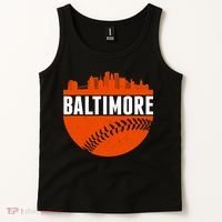 Classic Baltimore Skyline Baseball  Tank Top thumb 2