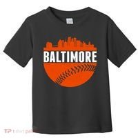 Classic Baltimore Skyline Baseball  Toddler T-Shirt thumb 0