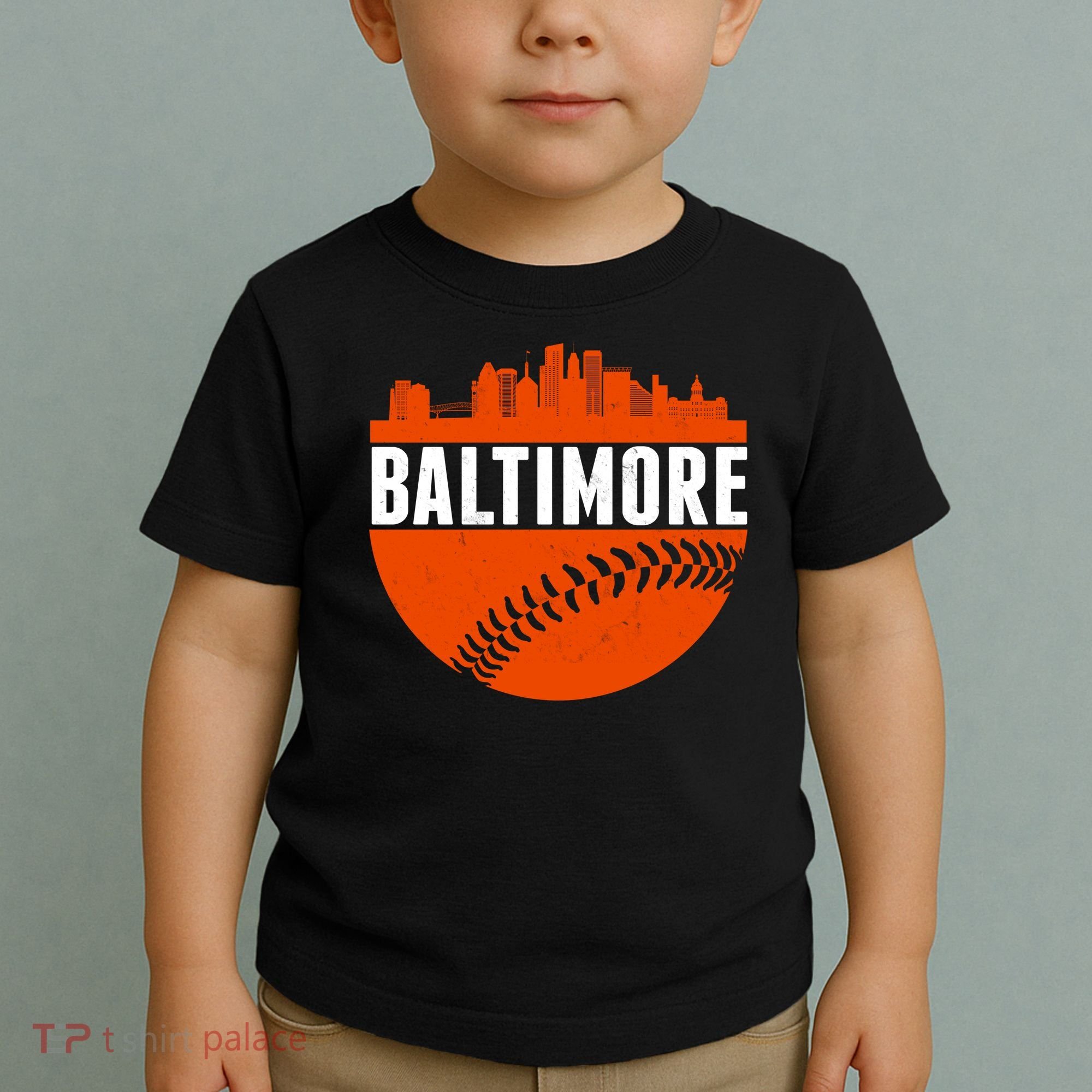 Classic Baltimore Skyline Baseball  Toddler T-Shirt