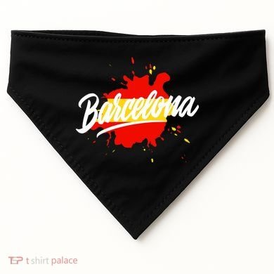 Classic Barcelona Flag Logo USA-Made Doggie Bandana