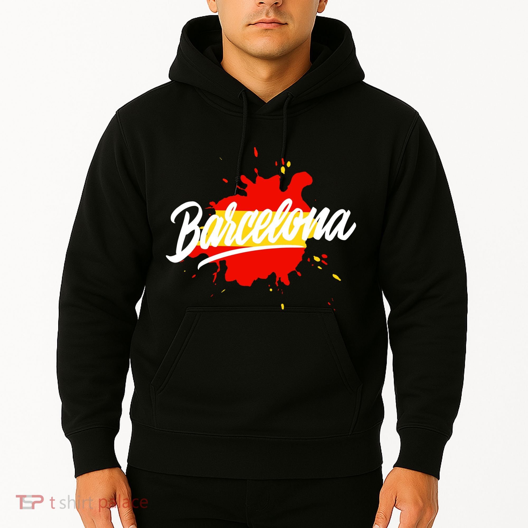 Classic Barcelona Flag Logo Hoodie