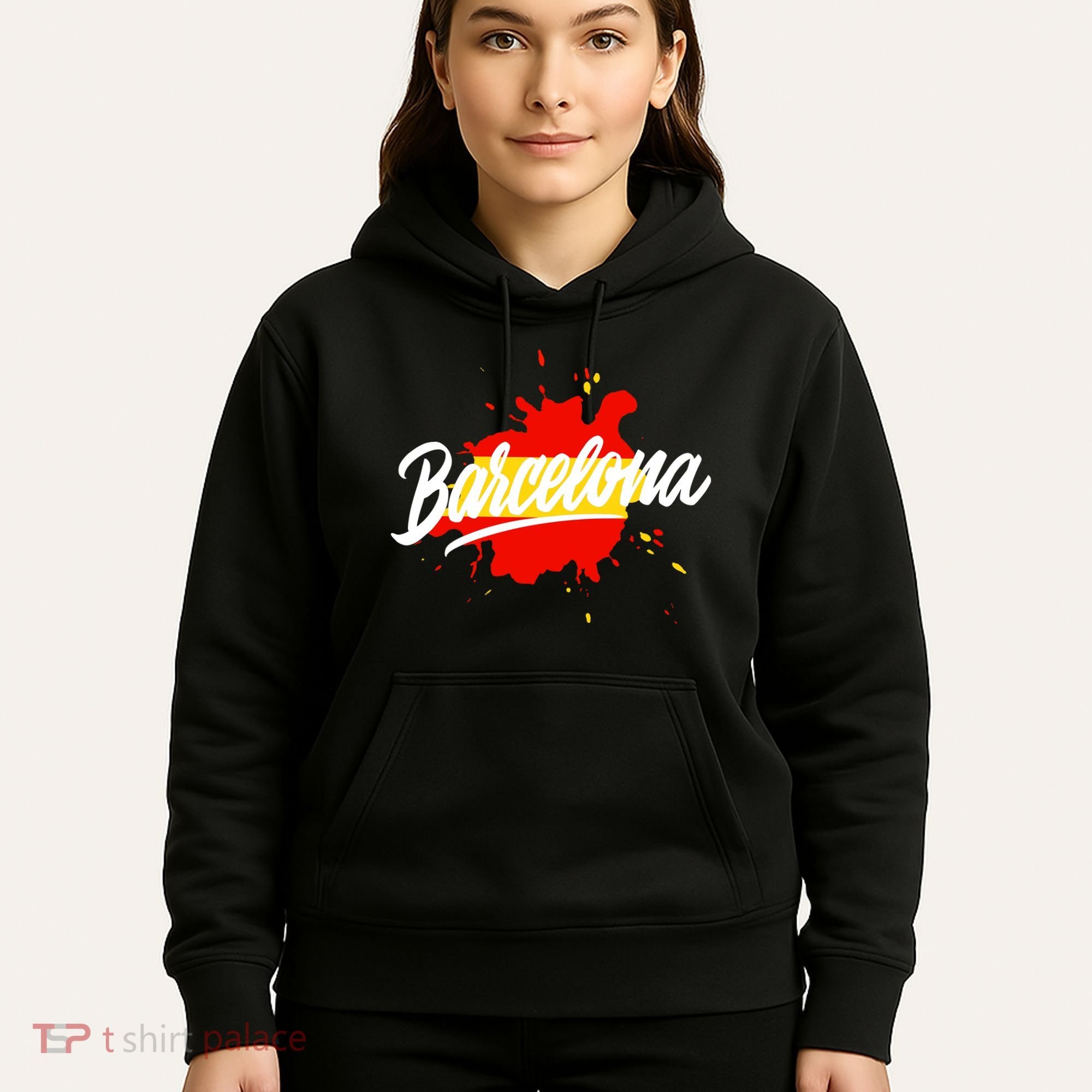 Classic Barcelona Flag Logo Hoodie